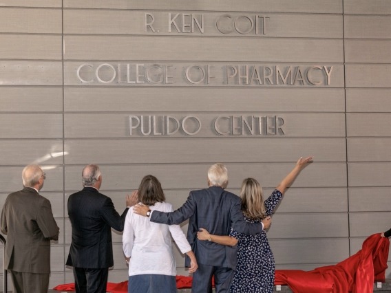 Ken R. Coit College of Pharmacy sign